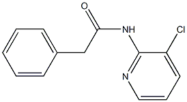 N-(3-chloro-2-pyridinyl)-2-phenylacetamide 化学構造式