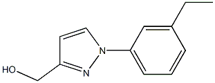 1H-Pyrazole-3-methanol,1-(3-ethylphenyl)-(9CI) Structure