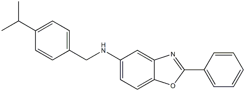 N-(4-isopropylbenzyl)-N-(2-phenyl-1,3-benzoxazol-5-yl)amine Structure