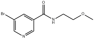 5-bromo-N-(2-methoxyethyl)nicotinamide Structure