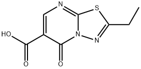 5H-1,3,4-Thiadiazolo[3,2-a]pyrimidine-6-carboxylicacid,2-ethyl-5-oxo-(9CI) Structure