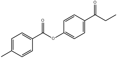 4-propionylphenyl 4-methylbenzoate 结构式