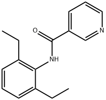 3-Pyridinecarboxamide,N-(2,6-diethylphenyl)-(9CI) Structure