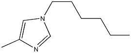1H-Imidazole,1-hexyl-4-methyl-(9CI) Struktur