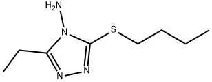 4H-1,2,4-Triazol-4-amine,3-(butylthio)-5-ethyl-(9CI) Struktur