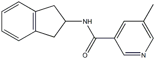 3-Pyridinecarboxamide,N-(2,3-dihydro-1H-inden-2-yl)-5-methyl-(9CI) Structure