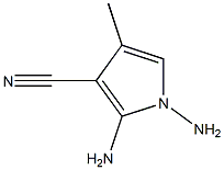 1H-Pyrrole-3-carbonitrile,1,2-diamino-4-methyl-(9CI) Structure