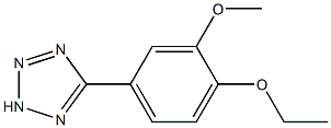 1H-Tetrazole,5-(4-ethoxy-3-methoxyphenyl)-(9CI) Struktur