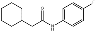 2-cyclohexyl-N-(4-fluorophenyl)acetamide 结构式