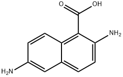 1-Naphthalenecarboxylicacid,2,6-diamino-(9CI) 结构式