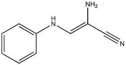 2-Propenenitrile,2-amino-3-(phenylamino)-(9CI) Struktur
