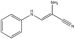 2-Propenenitrile,2-amino-3-(phenylamino)-(9CI) 化学構造式