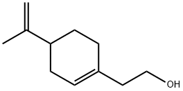 1-(β-ヒドロキシエチル)-4-イソプロペニル-1-シクロヘキセン 化学構造式