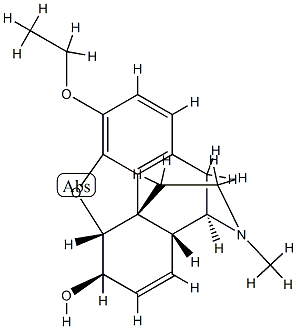 7,8-Didehydro-4,5α-epoxy-3-ethoxy-17-methylmorphinan-6β-ol,47252-01-7,结构式