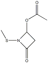 2-Azetidinone,4-(acetyloxy)-1-(methylthio)-(9CI) Structure