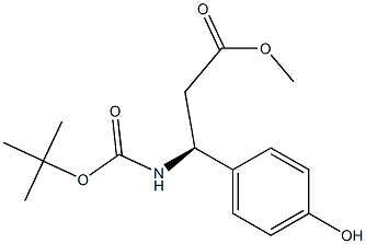 (ΒS)-Β-[(1,1-TERT-BUTYLOXYCARBONYL)AMINO]-4-HYDROXY-BENZENEPROPANOIC ACID METHYL ESTER,474295-85-7,结构式