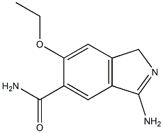 1H-Isoindole-5-carboxamide,3-amino-6-ethoxy-(9CI) Struktur