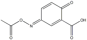 1,4-Cyclohexadiene-1-carboxylicacid,3-[(acetyloxy)imino]-6-oxo-(9CI) 结构式