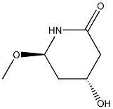 2-Piperidinone, 4-hydroxy-6-methoxy-, (4R,6R)-rel- (9CI),476014-80-9,结构式