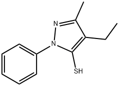 1H-Pyrazole-5-thiol,4-ethyl-3-methyl-1-phenyl-(9CI) Struktur