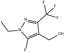 1H-Pyrazole-4-methanol,1-ethyl-5-fluoro-3-(trifluoromethyl)-(9CI) Structure