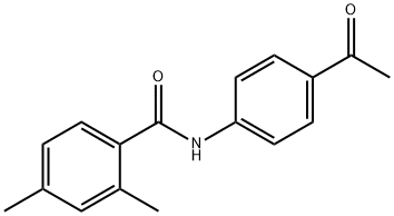 N-(4-acetylphenyl)-2,4-dimethylbenzamide,486441-85-4,结构式