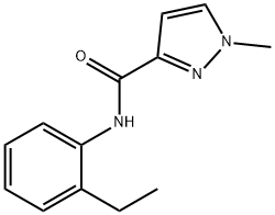 1H-Pyrazole-3-carboxamide,N-(2-ethylphenyl)-1-methyl-(9CI),489406-87-3,结构式