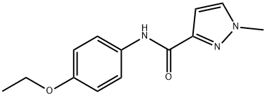 1H-Pyrazole-3-carboxamide,N-(4-ethoxyphenyl)-1-methyl-(9CI) 结构式