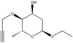 alpha-D-ribo-Hexopyranoside,ethyl2,6-dideoxy-4-O-2-propynyl-(9CI) Struktur