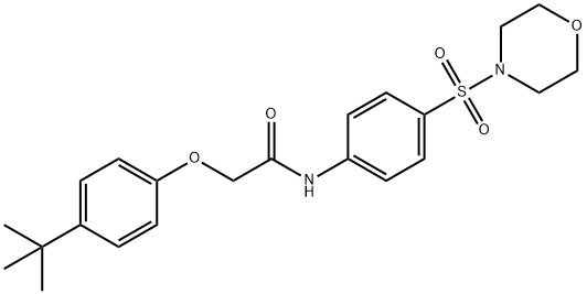 2-[4-(tert-butyl)phenoxy]-N-[4-(4-morpholinylsulfonyl)phenyl]acetamide Structure