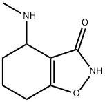 1,2-Benzisoxazol-3(2H)-one,4,5,6,7-tetrahydro-4-(methylamino)-(9CI) 结构式