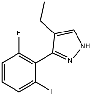 1H-Pyrazole,3-(2,6-difluorophenyl)-4-ethyl-(9CI) Structure