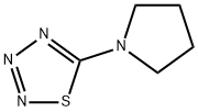 1,2,3,4-Thiatriazole,5-(1-pyrrolidinyl)-(9CI) Structure