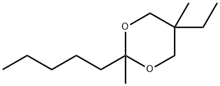 1,3-Dioxane,5-ethyl-2,5-dimethyl-2-pentyl-(9CI) Structure