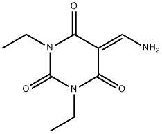 2,4,6(1H,3H,5H)-Pyrimidinetrione,5-(aminomethylene)-1,3-diethyl-(9CI) Structure