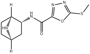 1,3,4-Oxadiazole-2-carboxamide,N-(1S,2R,4R)-7-azabicyclo[2.2.1]hept-2-yl-5- Structure
