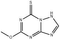 [1,2,4]Triazolo[1,5-a][1,3,5]triazine-7(1H)-thione,5-methoxy-(9CI) 化学構造式