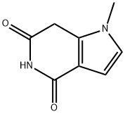 4H-Pyrrolo[3,2-c]pyridine-4,6(5H)-dione,1,7-dihydro-1-methyl-(9CI),501102-23-4,结构式
