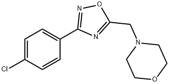 4-{[3-(4-chlorophenyl)-1,2,4-oxadiazol-5-yl]methyl}morpholine 结构式