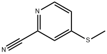 4-(甲硫基)吡啶-2-甲腈, 501379-24-4, 结构式
