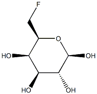 beta-D-Galactopyranose, 6-deoxy-6-fluoro- (9CI) Struktur