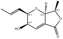 5H-Furo[3,4-b]pyran-5-one, 2,3,7,7a-tetrahydro-3-hydroxy-7-methyl-2-(1E)-1-propenyl-, (2R,3R,7R,7aR)-rel- (9CI),503178-80-1,结构式