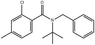 N-benzyl-N-(tert-butyl)-2-chloro-4-methylbenzamide Structure