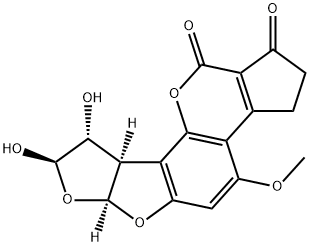 2,3-dihydro-2,3-dihydroxyaflatoxin B(1),50668-79-6,结构式