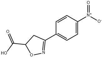 3-(4-nitrophenyl)-4,5-dihydro-1,2-oxazole-5-carboxylic acid Structure