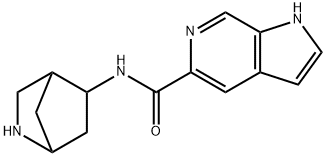 1H-Pyrrolo[2,3-c]pyridine-5-carboxamide,N-2-azabicyclo[2.2.1]hept-5-yl-(9CI) Structure