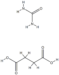 succinic acid, compound with urea (1:1) Structure