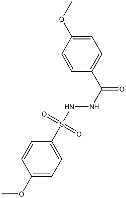 4-methoxy-N'-(4-methoxybenzoyl)benzenesulfonohydrazide,51425-81-1,结构式