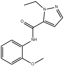 1H-Pyrazole-5-carboxamide,1-ethyl-N-(2-methoxyphenyl)-(9CI) Structure