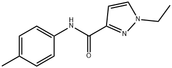 1H-Pyrazole-3-carboxamide,1-ethyl-N-(4-methylphenyl)-(9CI) Structure